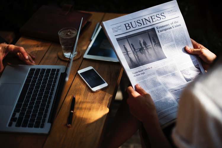 Business Newspaper Press Release Share Content Online Releases